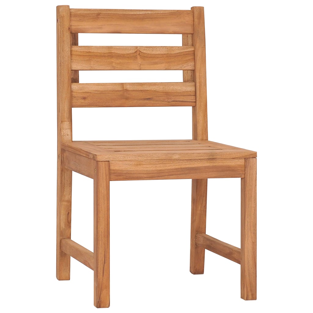 vidaXL Gartenstühle 6 Stk. Massivholz Teak