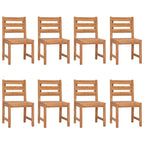 vidaXL Gartenstühle 8 Stk. Massivholz Teak