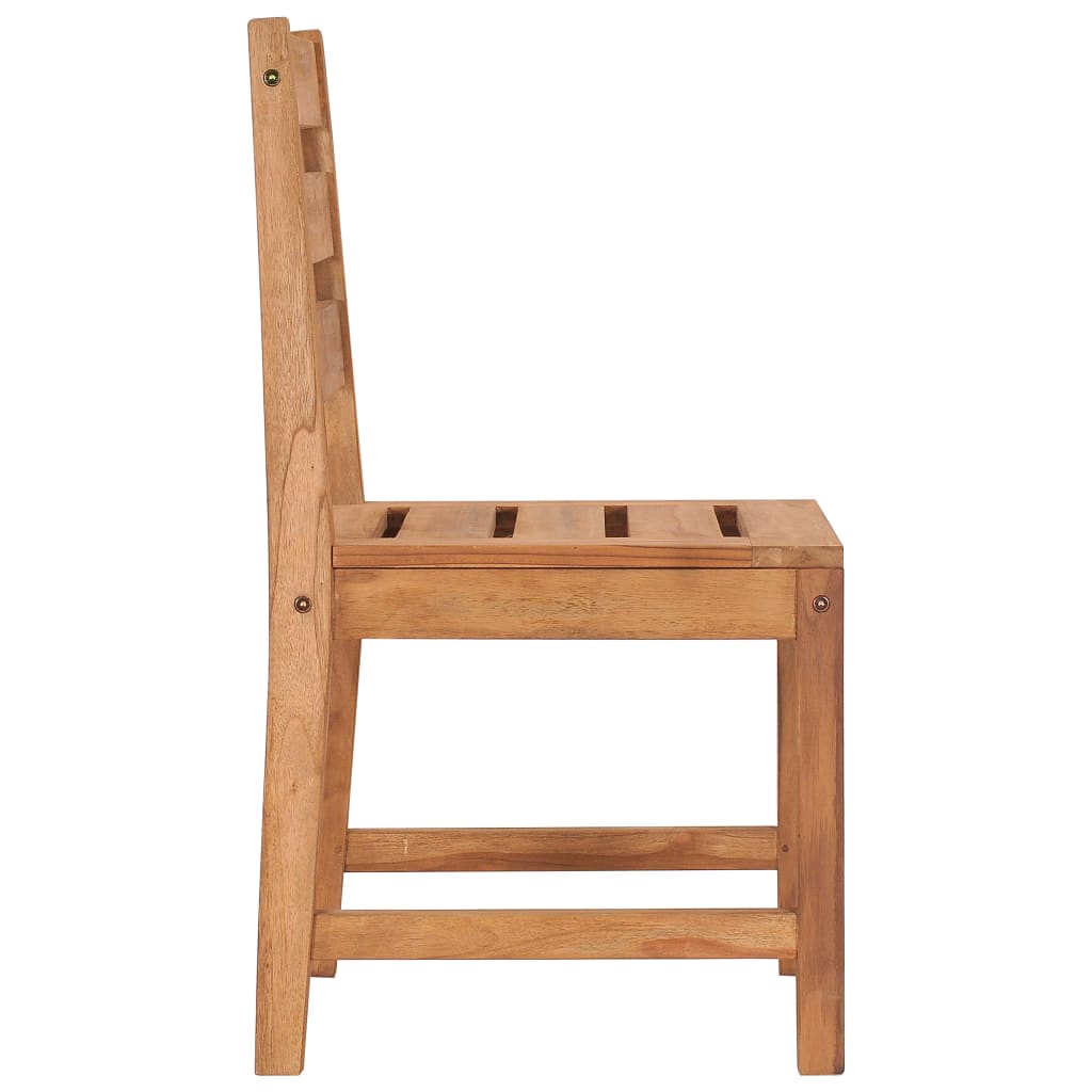 vidaXL Gartenstühle 8 Stk. Massivholz Teak
