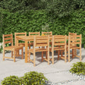vidaXL Gartenstühle 8 Stk. Massivholz Teak