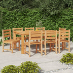 vidaXL Gartenstühle 8 Stk. Massivholz Teak
