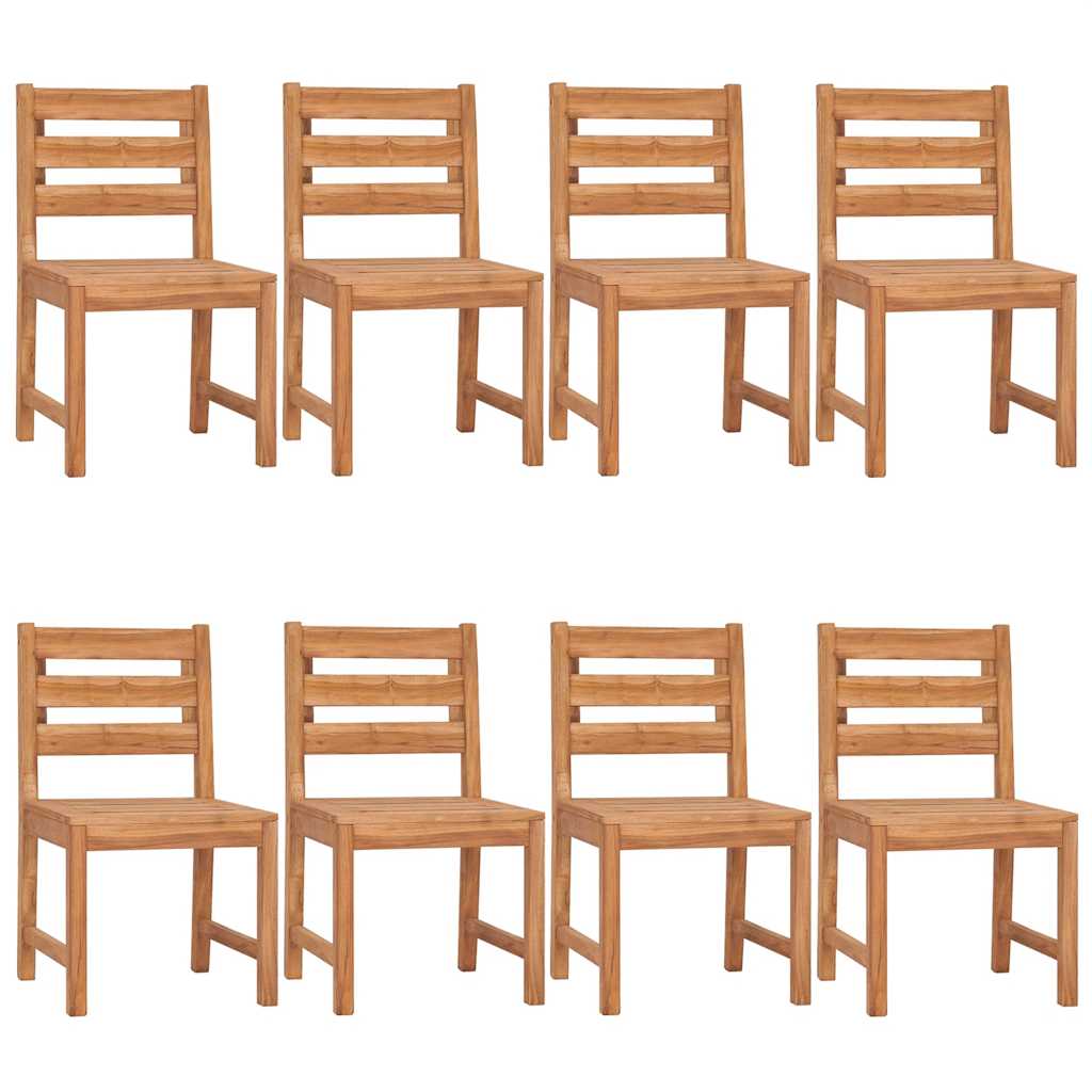 vidaXL 9-tlg. Garten-Essgruppe Massivholz Teak