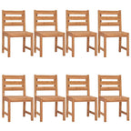 vidaXL 9-tlg. Garten-Essgruppe Massivholz Teak