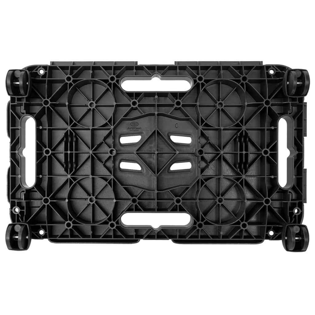 vidaXL Transportroller 2 Stk. Schwarz Polypropylen 200 kg