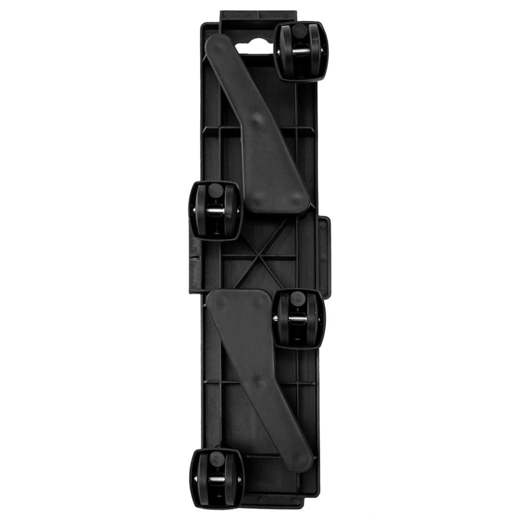 vidaXL Transportroller mit 4 Rollen 6 Stk. Schwarz Polypropylen 170 kg