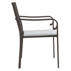 vidaXL Gartenstühle mit Kissen 2 Stk. Braun 56x59x84 cm Poly Rattan