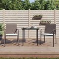 vidaXL Gartenstühle mit Kissen 2 Stk. Braun 56x59x84 cm Poly Rattan