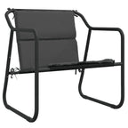 vidaXL 3-tlg. Garten-Lounge-Set mit Kissen Anthrazit Stahl