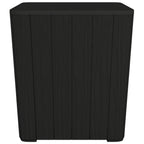 vidaXL Gartentisch mit Abnehmbarer Tischplatte Schwarz Polypropylen