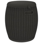 vidaXL 4-in-1 Gartenbox Schwarz Polypropylen