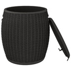vidaXL 4-in-1 Gartenbox Schwarz Polypropylen