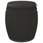 vidaXL 4-in-1 Gartenbox Schwarz Polypropylen
