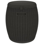 vidaXL 4-in-1 Gartenbox Schwarz Polypropylen