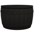 vidaXL 3-in-1 Gartenbox Schwarz Polypropylen