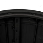 vidaXL 3-in-1 Gartenbox Schwarz Polypropylen