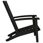 vidaXL Adirondack-Gartenstühle 2 Stk. Schwarz Polypropylen