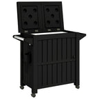 vidaXL 3-in-1 Servierwagen Schwarz Polypropylen