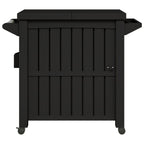 vidaXL 3-in-1 Servierwagen Schwarz Polypropylen