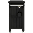 vidaXL 3-in-1 Servierwagen Schwarz Polypropylen