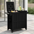vidaXL 3-in-1 Servierwagen Schwarz Polypropylen