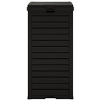 vidaXL Outdoor-Mülltonne Schwarz 41x41x86 cm Polypropylen