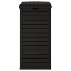 vidaXL Outdoor-Mülltonne Schwarz 41x41x86 cm Polypropylen