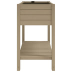 vidaXL Hochbeet Hellbraun 110x45x79 cm Polypropylen