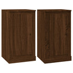 vidaXL Sideboards 2 Stk. Braun Eichen-Optik 37,5x35,5x67,5 cm