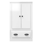 vidaXL Highboard Hochglanz-Weiß 60x35,5x103,5 cm Holzwerkstoff