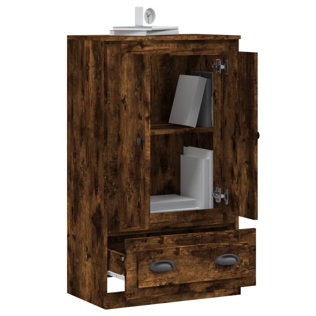 vidaXL Highboard Räuchereiche 60x35,5x103,5 cm Holzwerkstoff