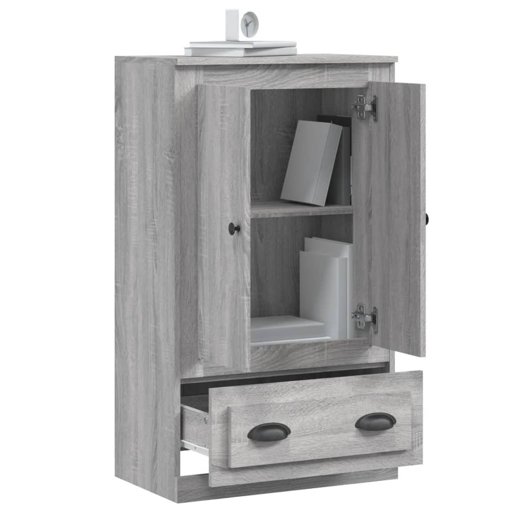 vidaXL Highboard Grau Sonoma 60x35,5x103,5 cm Holzwerkstoff