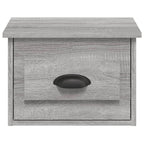 vidaXL Wand-Nachttisch Grau Sonoma 41,5x36x28 cm