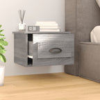 vidaXL Wand-Nachttische 2 Stk. Grau Sonoma 41,5x36x28 cm