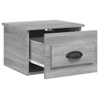 vidaXL Wand-Nachttische 2 Stk. Grau Sonoma 41,5x36x28 cm