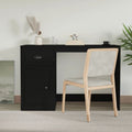 vidaXL Schreibtisch mit Schublade Weiß 115x50x75 cm Holzwerkstoff