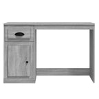 vidaXL Schreibtisch mit Schublade Grau Sonoma 115x50x75cm