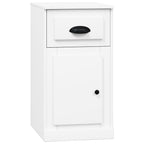 vidaXL Beistellschrank mit Schublade Weiß 40x50x75 cm Holzwerkstoff