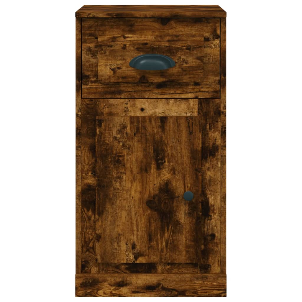vidaXL Beistellschrank mit Schublade Räuchereiche 40x50x75 cm
