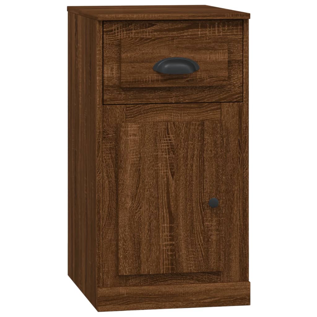 vidaXL Beistellschrank mit Schublade Braun Eichen-Optik 40x50x75 cm