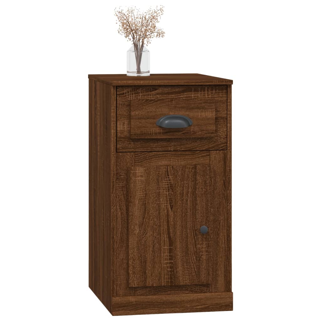 vidaXL Beistellschrank mit Schublade Braun Eichen-Optik 40x50x75 cm