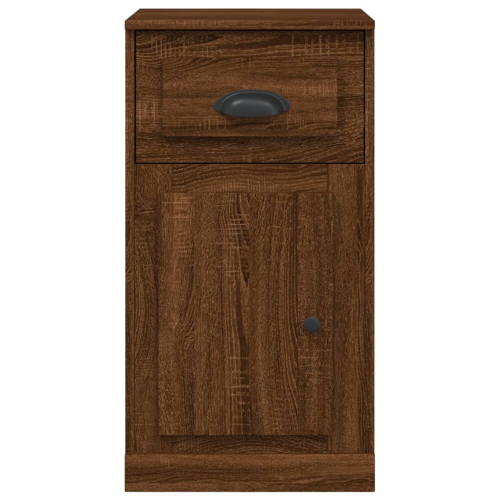 vidaXL Beistellschrank mit Schublade Braun Eichen-Optik 40x50x75 cm