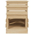 vidaXL Couchtische 3 Stk. Sonoma-Eiche Holzwerkstoff