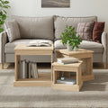vidaXL Couchtische 3 Stk. Sonoma-Eiche Holzwerkstoff