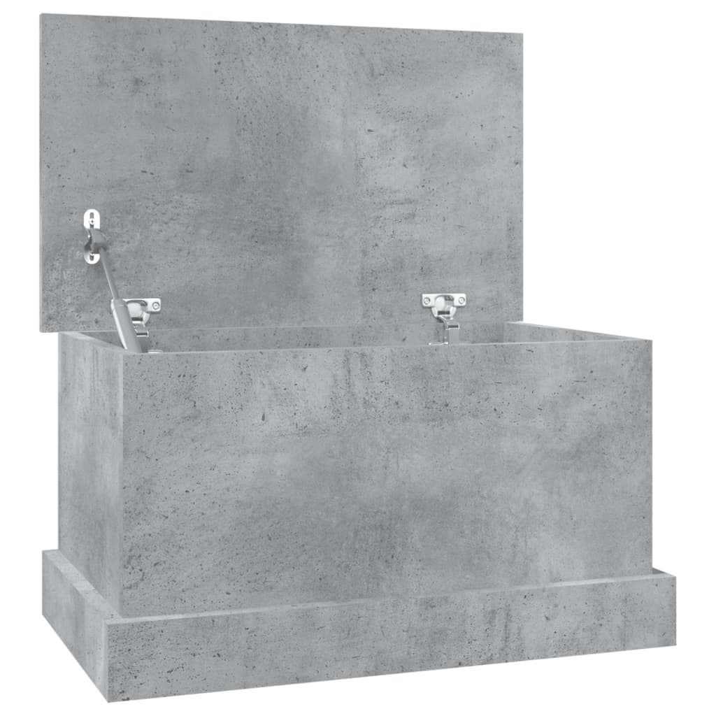 vidaXL Truhe Betongrau 50x30x28 cm Holzwerkstoff