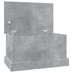 vidaXL Truhe Betongrau 50x30x28 cm Holzwerkstoff