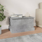 vidaXL Truhe Betongrau 50x30x28 cm Holzwerkstoff
