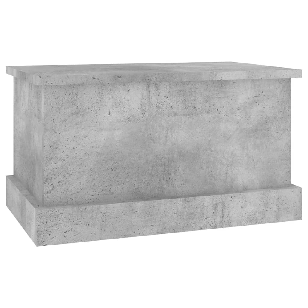 vidaXL Truhe Betongrau 50x30x28 cm Holzwerkstoff