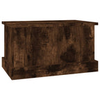 vidaXL Truhe Räuchereiche 50x30x28 cm Holzwerkstoff