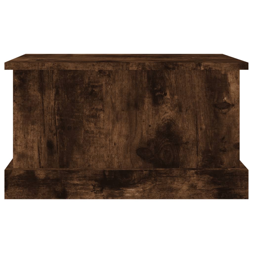 vidaXL Truhe Räuchereiche 50x30x28 cm Holzwerkstoff