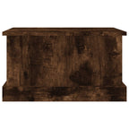 vidaXL Truhe Räuchereiche 50x30x28 cm Holzwerkstoff